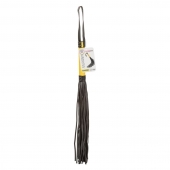 Черная плеть с желтой рукоятью Boundless Flogger - 69,25 см. - California Exotic Novelties - купить с доставкой в Арзамасе