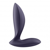Фиолетовый анальный вибростимулятор Power Plug - Satisfyer - в Арзамасе купить с доставкой