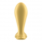 Золотистый анальный вибростимулятор Intensity Plug - Satisfyer - в Арзамасе купить с доставкой
