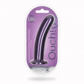 Синий фаллоимитатор Smooth G-Spot - 17,7 см. - Shots Media BV