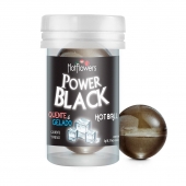 Интимный гель Power Black Hot Ball с охлаждающе-разогревающим эффектом (2 шарика по 3 гр.) - HotFlowers - купить с доставкой в Арзамасе