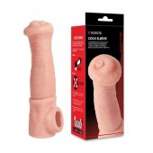 Телесная фантазийная насадка на член Cock Sleeve Size L - KOKOS - в Арзамасе купить с доставкой