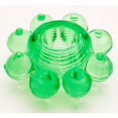 Зеленое эрекционное кольцо-цветок - Toyfa Basic - в Арзамасе купить с доставкой
