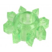 Зеленое эрекционное кольцо-звезда - Toyfa Basic - в Арзамасе купить с доставкой