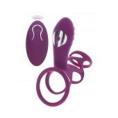 Фиолетовая эрекционная вибронасадка Halo Halo C-Ring Sleeve - Toy Joy - в Арзамасе купить с доставкой