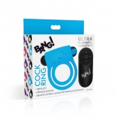 Голубое эрекционное виброкольцо 28X Remote Control Vibrating Cock Ring   Bullet - XR Brands - в Арзамасе купить с доставкой