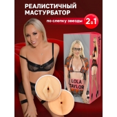 Двусторонний мастурбатор Lola Taylor - 22 см. - ФлешНаш - в Арзамасе купить с доставкой