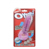 Фиолетовое эрекционное кольцо с вибрацией и пальчиком OYEAH PURPLE - Screaming O - в Арзамасе купить с доставкой