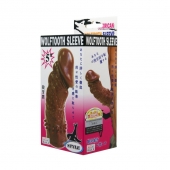 Коричневая насадка на пенис Wolftooth Sleeve - 13 см. - Baile - в Арзамасе купить с доставкой
