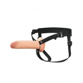 Полый страпон на ремнях 8’’ Hollow Silicone Strap-on - Pipedream - купить с доставкой в Арзамасе