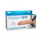 Полый страпон на ремнях 6’’ Hollow Silicone Strap-on - Pipedream - купить с доставкой в Арзамасе