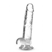 Прозрачный фаллоимитатор 7 Inch Crystalline Dildo - 17,7 см. - Blush Novelties