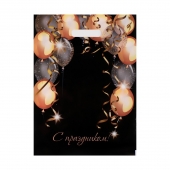 Пакет с вырубной ручкой и принтом в виде шариков (30х40 см) - Сима-Ленд - купить с доставкой в Арзамасе