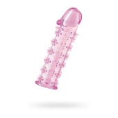 Розовая насадка на пенис с шипами - 12,5 см. - A-toys - в Арзамасе купить с доставкой
