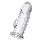 Прозрачная насадка на пенис с шипиками и коготком - 13,5 см. - A-toys - в Арзамасе купить с доставкой