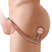 Кольцо на пенис с анальным стимулятором Stainless Steel Anal Hook   Cock Ring - BlueLine - в Арзамасе купить с доставкой