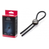 Тёмно-серое эрекционное кольцо с зажимом Again and Again Adjustable Cock Ring - Fifty Shades of Grey - в Арзамасе купить с доставкой