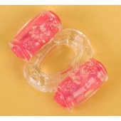 Прозрачное виброкольцо с двумя вибропульками - Toyfa Basic - в Арзамасе купить с доставкой