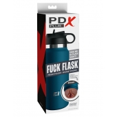 Смуглый мастурбатор-вагина в синей колбе F*ck Flask - Pipedream - в Арзамасе купить с доставкой