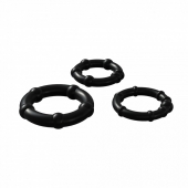Набор из 3 черных эрекционных колец Babooom Ring Set - Adrien Lastic - в Арзамасе купить с доставкой