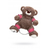 Бондажный набор: бурый мишка с розовыми оковами и наручниками - Pecado - купить с доставкой в Арзамасе