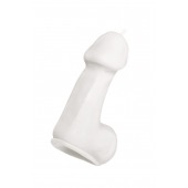 Белая свеча в форме пениса - 47 гр. - Pecado - купить с доставкой в Арзамасе