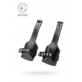 Черные подвесы с белой строчкой - Pecado - купить с доставкой в Арзамасе