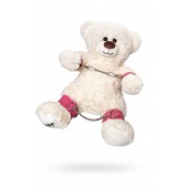 Бондажный набор: белый мишка с розовыми оковами и наручниками - Pecado - купить с доставкой в Арзамасе