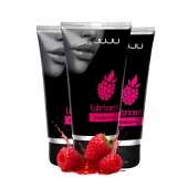 Набор из 3 съедобных лубрикантов JUJU со вкусом малины - JuJu - купить с доставкой в Арзамасе