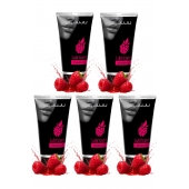 Набор из 5 съедобных лубрикантов JUJU со вкусом малины - JuJu - купить с доставкой в Арзамасе