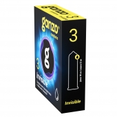 Супертонкие презервативы Ganzo Invisible - 3 шт. - Ganzo - купить с доставкой в Арзамасе