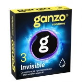 Супертонкие презервативы Ganzo Invisible - 3 шт. - Ganzo - купить с доставкой в Арзамасе
