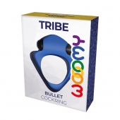 Синее эрекционное кольцо Wooomy Tribeс с вибрацией - Adrien Lastic - в Арзамасе купить с доставкой