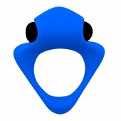 Синее эрекционное кольцо Wooomy Tribeс с вибрацией - Adrien Lastic - в Арзамасе купить с доставкой