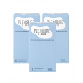 Набор из 3 упаковок ультратонких презервативов Pleasure Lab (по 12 шт.) - Pleasure Lab - купить с доставкой в Арзамасе