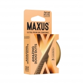 Точечные презервативы MAXUS 2000 Amazing Dots с железным кейсом - 3 шт. - Maxus - купить с доставкой в Арзамасе