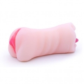 Телесный двусторонний мастурбатор - вагина и ротик - Boys of Toys - в Арзамасе купить с доставкой