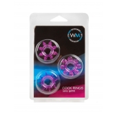 Набор из 3 лиловых эрекционных колец различной формы - Erowoman-Eroman - в Арзамасе купить с доставкой