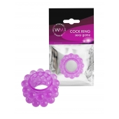 Лиловое эрекционное кольцо с 2 рядами стимулирующих шариков - Erowoman-Eroman - в Арзамасе купить с доставкой