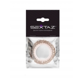 Эрекционное кольцо с бежевыми «ресничками» - Sextaz - в Арзамасе купить с доставкой