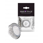 Эластичное эрекционное кольцо с длинными черными «ресничками» - Sextaz - в Арзамасе купить с доставкой