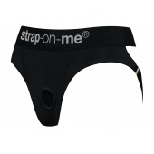 Черные трусики для насадок Heroine Lingerie Harness - size XL - Strap-on-me - купить с доставкой в Арзамасе