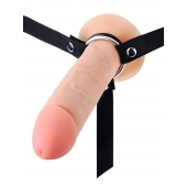 Мужской полый страпон на регулируемых ремешках - 22 см. - Sex Expert - купить с доставкой в Арзамасе