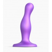 Фиолетовая насадка Strap-On-Me Dildo Plug Curvy size S - Strap-on-me - купить с доставкой в Арзамасе