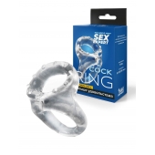 Прозрачное двойное эрекционное кольцо - Sex Expert - в Арзамасе купить с доставкой