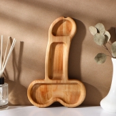 Деревянное блюдо для подачи в форме члена (25 х 16,5 х 1,7 см) - Сима-Ленд - купить с доставкой в Арзамасе