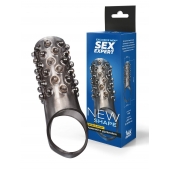 Дымчатая насадка на пенис с выпуклостями - 12 см. - Sex Expert - в Арзамасе купить с доставкой