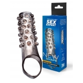 Дымчатая насадка на пенис с выпуклостями - 11 см. - Sex Expert - в Арзамасе купить с доставкой