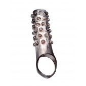 Дымчатая насадка на пенис с выпуклостями - 11 см. - Sex Expert - в Арзамасе купить с доставкой