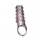 Дымчатая насадка на пенис с шипами и выпуклостями - 12 см. - Sex Expert - в Арзамасе купить с доставкой